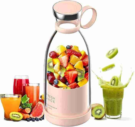 Mini Portable Juicer Bottle,Travel Juice Maker, Wireless Smoothie, Electric Handheld, Portable Personal Size Shake Blender, Mixer, Electric Rechargeable Juicer Bottle, Fruit Juice Maker