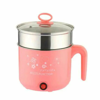 INSIOX Electric Cooking Pot 1.8 Litre Multi Purpose Cooker With Extra Steamer Mini Electric Cooker Steamer Cook pots for Cook Noodles/hot Pot/Rice Porridge for Home, Office and Travel (Electric Cooking Hot Pot)