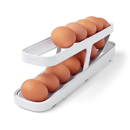 INSIOX RollDown Refrigerator Egg Dispenser Organizer for Kitchen Storage
