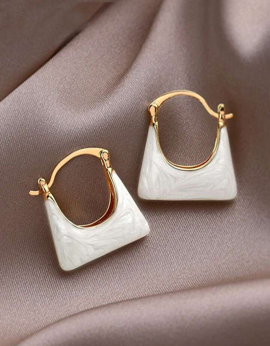 INSIOX - Enamelled Bag Shape Earings
