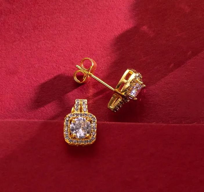INSIOX - Zircon Crystal Earings Necklace Ring Set