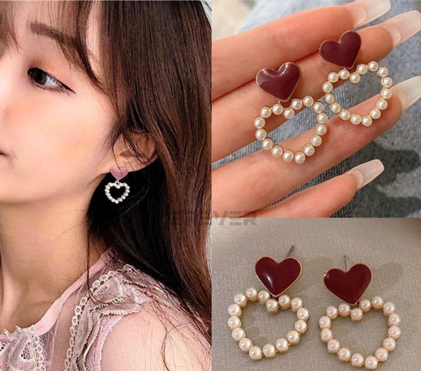 INSIOX - Vine Heart Earrings