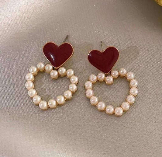 INSIOX - Vine Heart Earrings