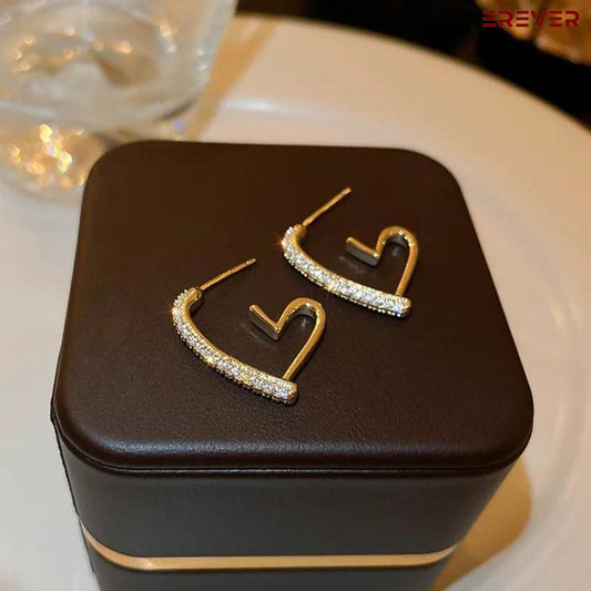 INSIOX - Heart Hoop Earrings