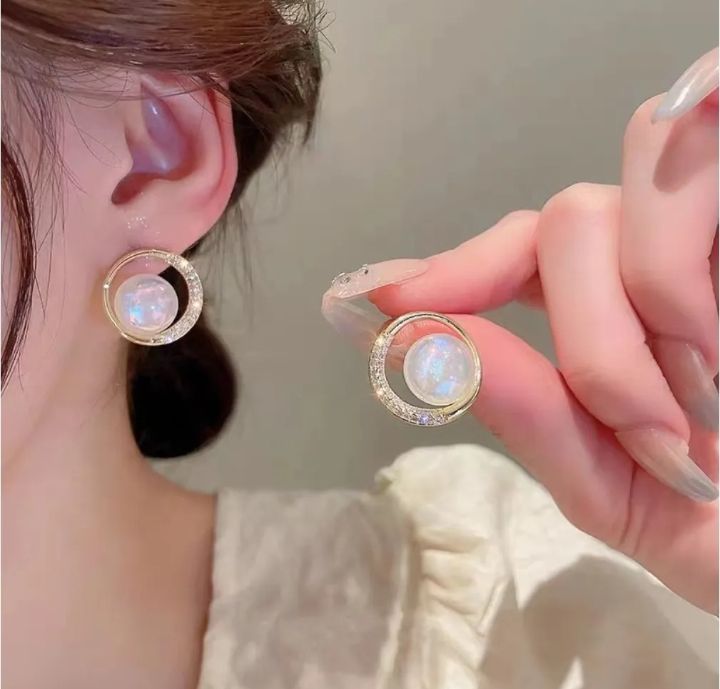 INSIOX - Exquisite Mermaid Pearl Round Stud Earings