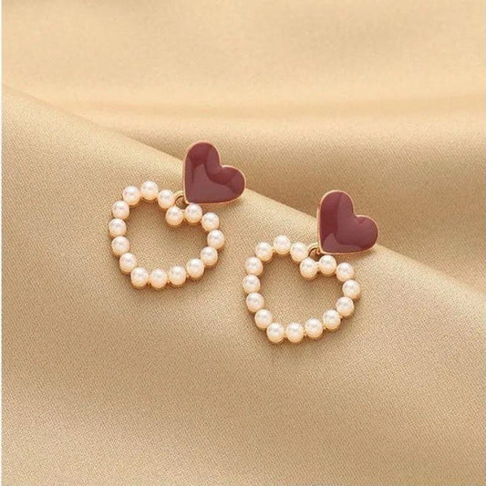 INSIOX - Vine Heart Earrings