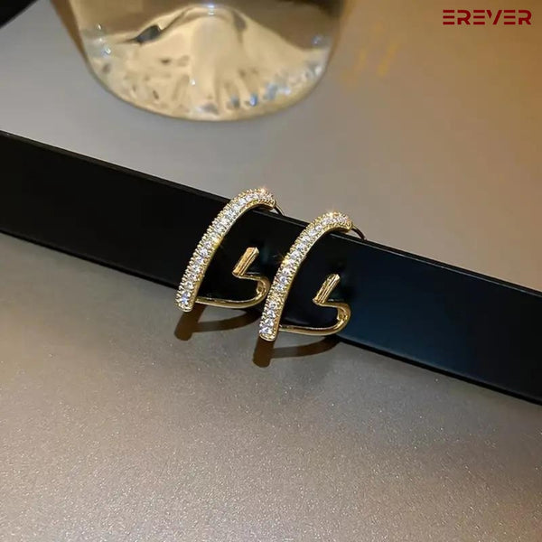INSIOX - Heart Hoop Earrings