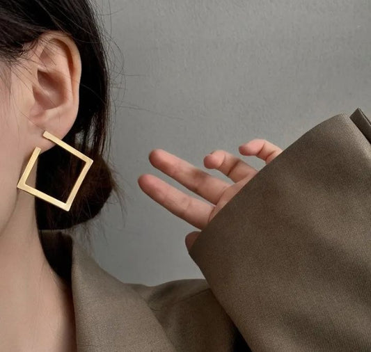 INSIOX - Hollow Square Earings