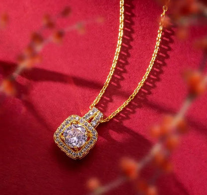 INSIOX - Zircon Crystal Earings Necklace Ring Set