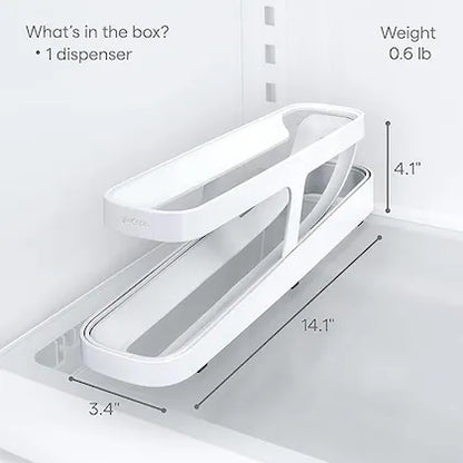 INSIOX RollDown Refrigerator Egg Dispenser Organizer for Kitchen Storage